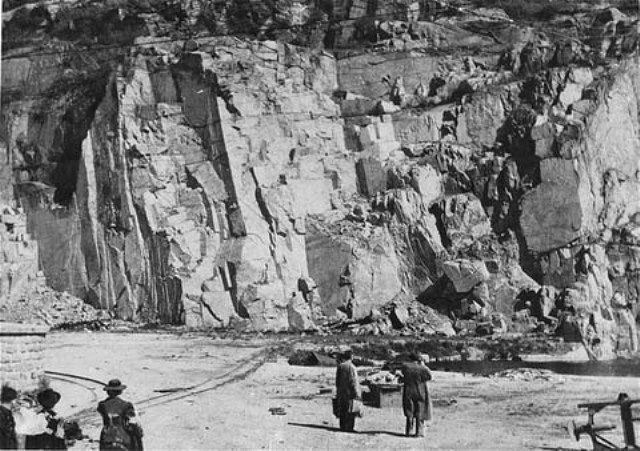 The quarry after liberation